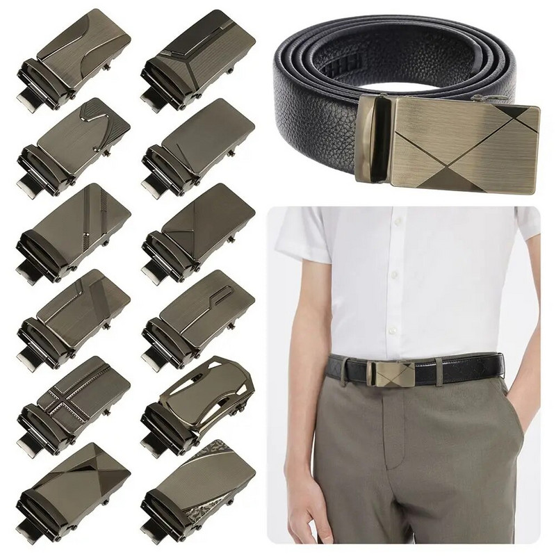 Vīriešu jostas galvas josta 40 mm sprādze Brīvā laika jostas galva Biznesa aksesuāri Automātisks sprādzes tērps platumam 35 mm Slide Belt Strap