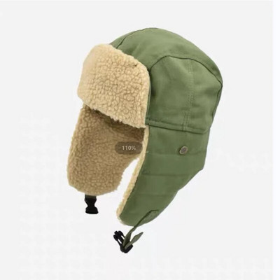 Rudens un ziemas vīriešu un sieviešu āra silta Lei Feng cepure Izjādes ausu aizsargcepure Aukstumizturīga pulovera cepure, biezināta cepure