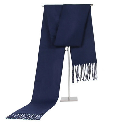 Luxus márkájú férfi sál őszi téli kasmír sálak egyszínű puha kendőbevonatok kiváló minőségű meleg gyapjú sálak nyakkendő