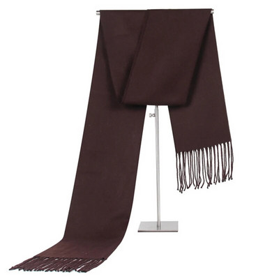 Luxus márkájú férfi sál őszi téli kasmír sálak egyszínű puha kendőbevonatok kiváló minőségű meleg gyapjú sálak nyakkendő