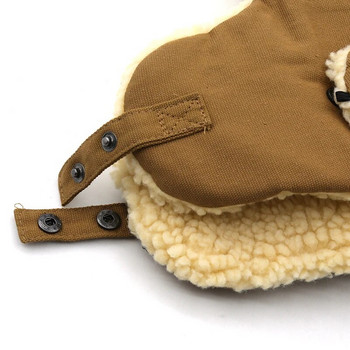 Модни дамски бомбардировъчни шапки Изкуствена козина Топли удебелени шапки с наушници Есен Зима Черно-бяла защита на ушите Руска ски шапка