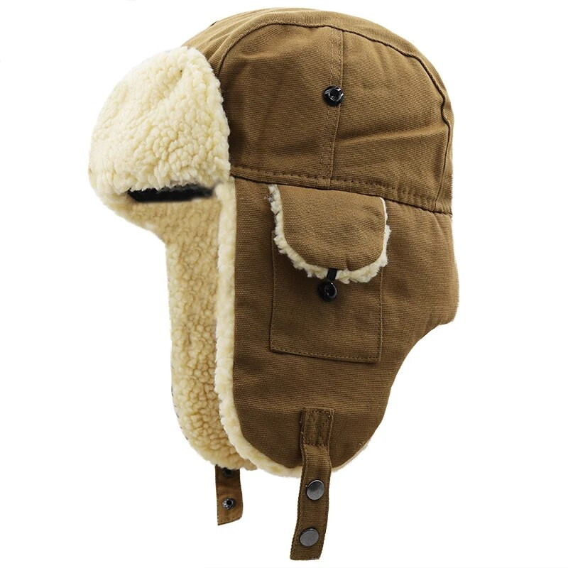 Modes sieviešu bumbvedēju cepures mākslīgās kažokādas siltas, biezas ausu aizbāžņu vāciņi rudens ziema melna balta auss aizsargā krievu slēpošanas cepure