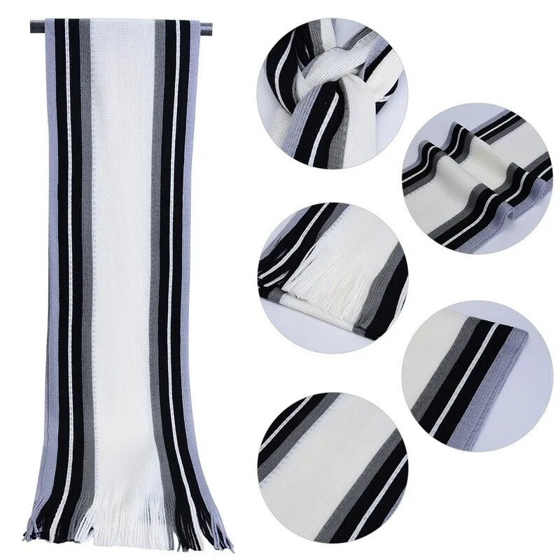 Jauns modes dizainers Vīriešu klasiskais kašmira šalle ziemas silts mīksts bārkstis svītrains pušķis šalle Wrap svītrains šalle vīriešu šalles