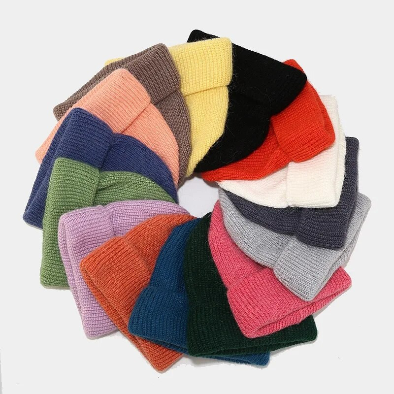 2022. gada truša unisex sievietes ziemas cepure, adīta vienkrāsainas rudens pupiņas, sievietes, vīrieši, siltas truša kažokādas, sievietes