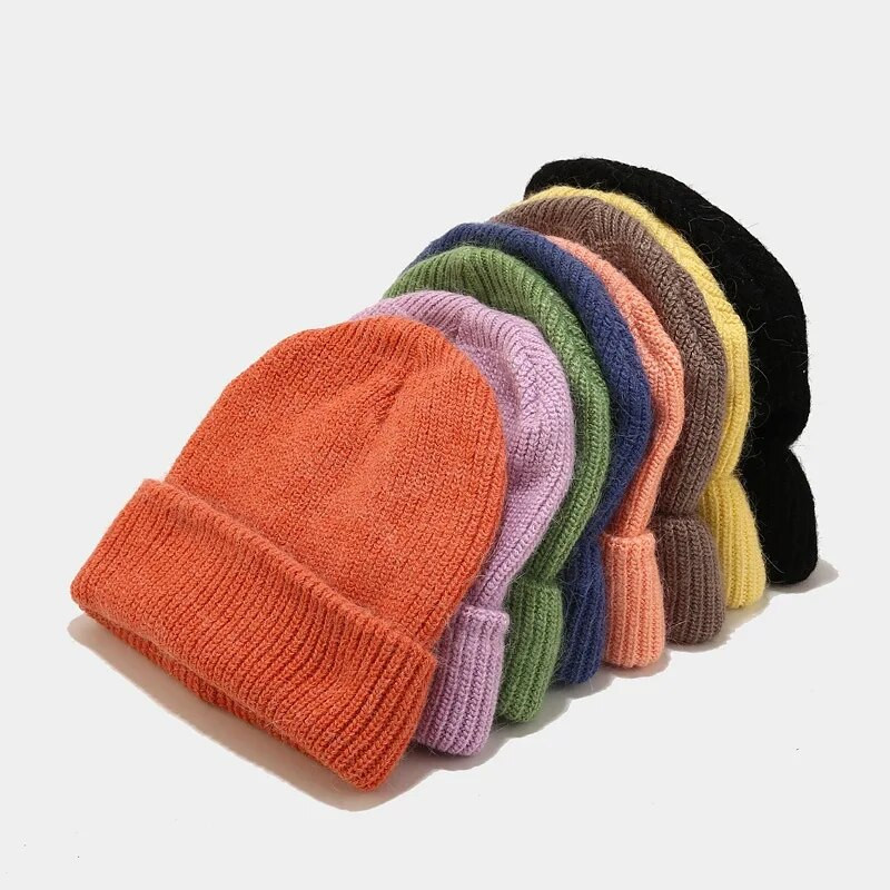 2022. gada truša unisex sievietes ziemas cepure, adīta vienkrāsainas rudens pupiņas, sievietes, vīrieši, siltas truša kažokādas, sievietes