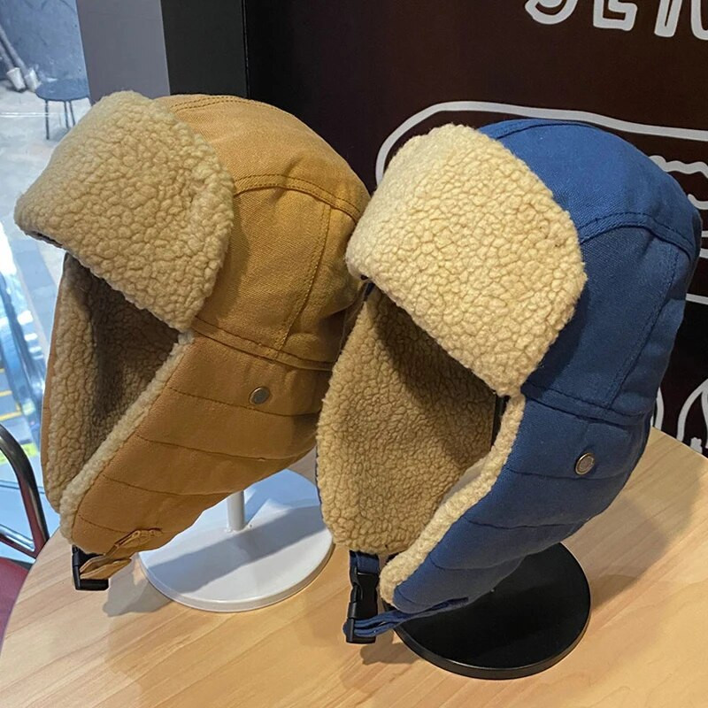 Muškarci Ženska kapa za zaštitu ušiju Trapper Bomber Warm Trooper naušnice Zimska skijaška kapa Čvrsta pahuljasta kapa od umjetnog krzna Kape s šeširom