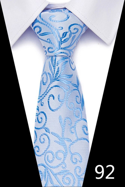 Modes kaklasaite 7,5 cm kaklasaites vīriešiem 100 stilu roku darbs, zils, sarkans svītrains punkts kāzu ballītes darba vietai