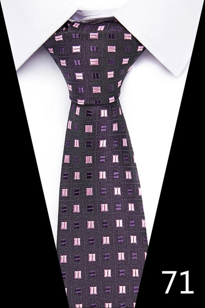 Modes kaklasaite 7,5 cm kaklasaites vīriešiem 100 stilu roku darbs, zils, sarkans svītrains punkts kāzu ballītes darba vietai