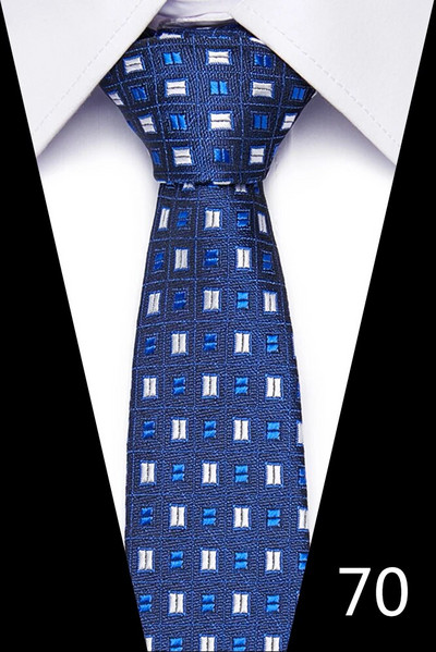 Modes kaklasaite 7,5 cm kaklasaites vīriešiem 100 stilu roku darbs, zils, sarkans svītrains punkts kāzu ballītes darba vietai