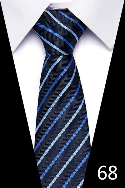 Modes kaklasaite 7,5 cm kaklasaites vīriešiem 100 stilu roku darbs, zils, sarkans svītrains punkts kāzu ballītes darba vietai