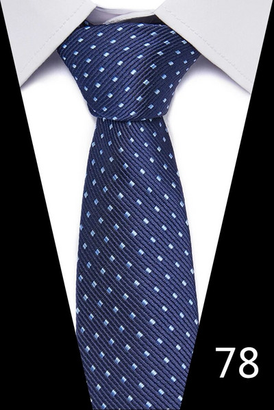 Modes kaklasaite 7,5 cm kaklasaites vīriešiem 100 stilu roku darbs, zils, sarkans svītrains punkts kāzu ballītes darba vietai