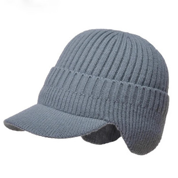 Ελαστικό ζεστό μαλακό πλεκτό Ανοιξιάτικο χειμωνιάτικο καπέλο βομβαρδιστικό ρωσικό Earflap υπαίθριο σκι Χαλαρό πλεκτό καπέλο Γυναικείο ανδρικό καπέλο casual