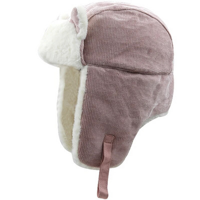 Új téli fülvédős bombázósapkák szőrme Ushanka sapka vastagított meleg orosz sapka kerékpározás síelés kültéri szélálló gyapjú fülvédő