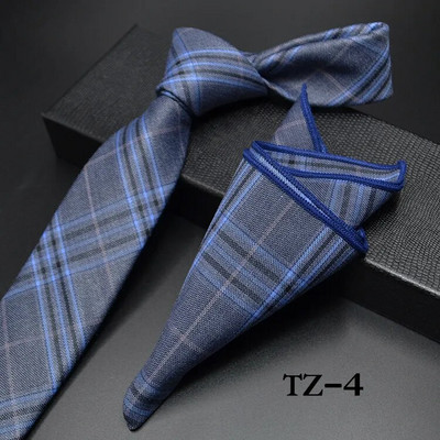 Nova muška ležerna kravata s cvjetnim pajslijem, tamnocrvena 6 cm uska poliesterska kravata s četvrtastim džepom Poslovno vjenčanje Uska kravata