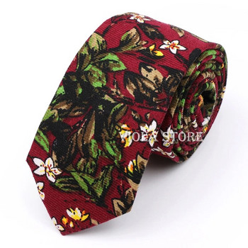 Vintage Floral Lovely Cartoon Birds Print Βαμβακερή γραβάτα Ανδρική γραβάτα Skinny Κόκκινο Μπλε Μαύρο Ροζ Κοστούμι γάμου Cravat Αξεσουάρ δώρου