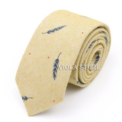 Vintage ziedu burvīgs multfilmu putnu apdruka kokvilna 6 cm kaklasaite vīriešiem tievs sarkans zils melns rozā kāzu ballītes uzvalks Cravat dāvanu aksesuārs