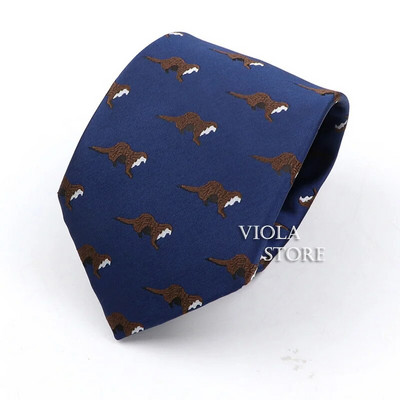 Jež Pingvin Ptica Morski konjić Slatka crtana životinja 8 cm Poliester Kravata Mornarsko odijelo Kravata Smoking Kravata Poklon Muški dodatak Top