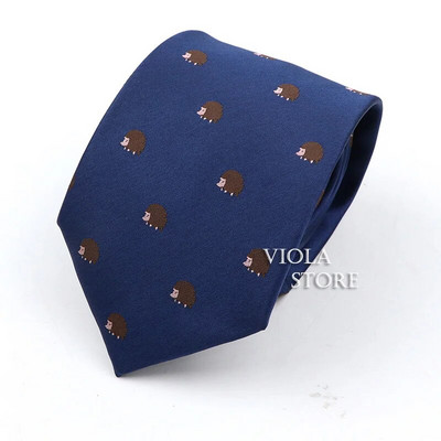 Jež Pingvin Ptica Morski konjić Slatka crtana životinja 8 cm Poliester Kravata Mornarsko odijelo Kravata Smoking Kravata Poklon Muški dodatak Top