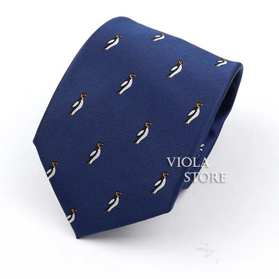 Jež Pingvin Ptica Morski konjić Slatka crtana životinja 8 cm Poliester Kravata Mornarsko odijelo Kravata Smoking Kravata Poklon Muški dodatak Top