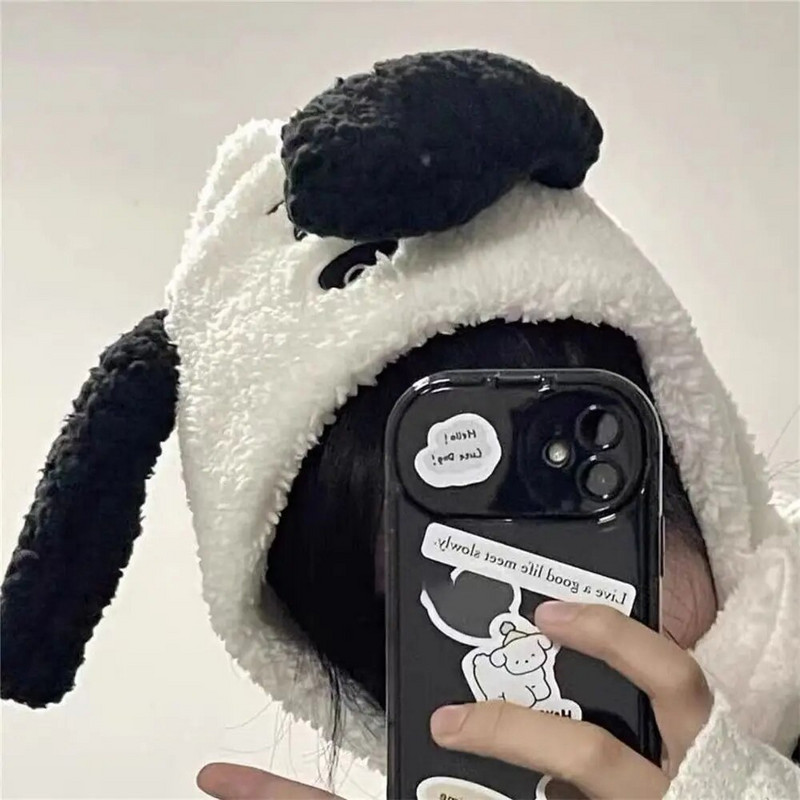 Jesen Zima Plišana kapica s psećim naušnicama Slatka crtana kapa za zaštitu ušiju Žene Djevojke Jahanje Skijanje Šešir na otvorenom