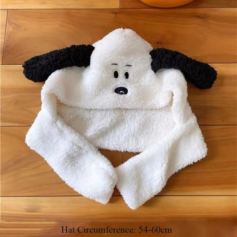 Jesen Zima Plišana kapica s psećim naušnicama Slatka crtana kapa za zaštitu ušiju Žene Djevojke Jahanje Skijanje Šešir na otvorenom