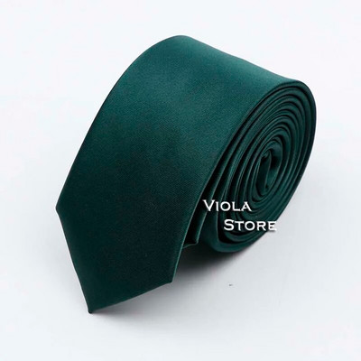 Prekrasna satenska jednobojna kravata od 6 cm, glatka, uska, 100% poliester, muško odijelo za vjenčanje, svečani ležerni poklon, kravata, dodatak za košulju