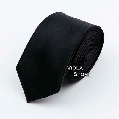 Prekrasna satenska jednobojna kravata od 6 cm, glatka, uska, 100% poliester, muško odijelo za vjenčanje, svečani ležerni poklon, kravata, dodatak za košulju