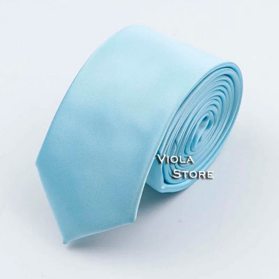 Prekrasna satenska jednobojna kravata od 6 cm, glatka, uska, 100% poliester, muško odijelo za vjenčanje, svečani ležerni poklon, kravata, dodatak za košulju
