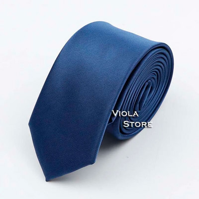 Prekrasna satenska jednobojna kravata od 6 cm, glatka, uska, 100% poliester, muško odijelo za vjenčanje, svečani ležerni poklon, kravata, dodatak za košulju