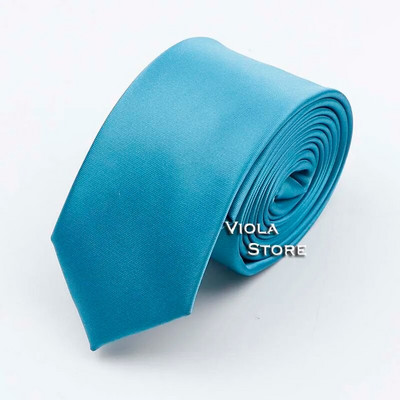 Prekrasna satenska jednobojna kravata od 6 cm, glatka, uska, 100% poliester, muško odijelo za vjenčanje, svečani ležerni poklon, kravata, dodatak za košulju