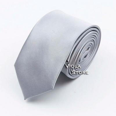 Prekrasna satenska jednobojna kravata od 6 cm, glatka, uska, 100% poliester, muško odijelo za vjenčanje, svečani ležerni poklon, kravata, dodatak za košulju