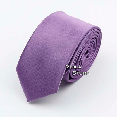 Prekrasna satenska jednobojna kravata od 6 cm, glatka, uska, 100% poliester, muško odijelo za vjenčanje, svečani ležerni poklon, kravata, dodatak za košulju