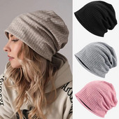 Klasiskas sieviešu rudens ziemas cepures vienkrāsainas pupiņas Hip-pop cepures skulles Sieviešu vīriešu ikdienas cepures āra cepures galvaskausa vāciņš motora pārsegs