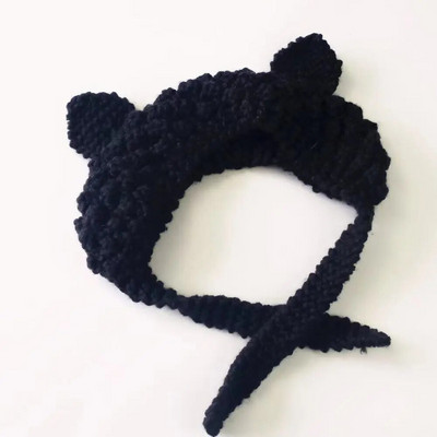 Aranyos fülvédő sapkák őszi téli kötött gyapjú meleg sapkák női lányok szélálló alkalmi tömör sapkák sapkák Dropshipping