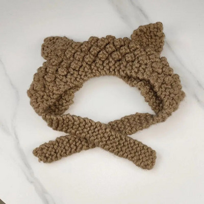 Aranyos fülvédő sapkák őszi téli kötött gyapjú meleg sapkák női lányok szélálló alkalmi tömör sapkák sapkák Dropshipping