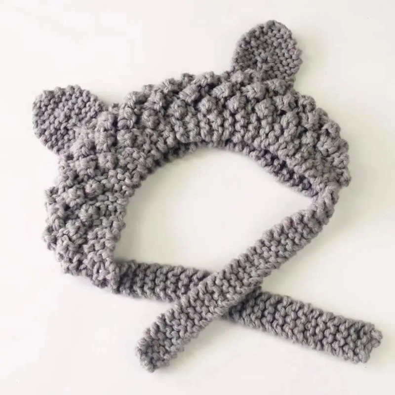 Aranyos fülvédő sapkák őszi téli kötött gyapjú meleg sapkák női lányok szélálló alkalmi tömör sapkák sapkák Dropshipping