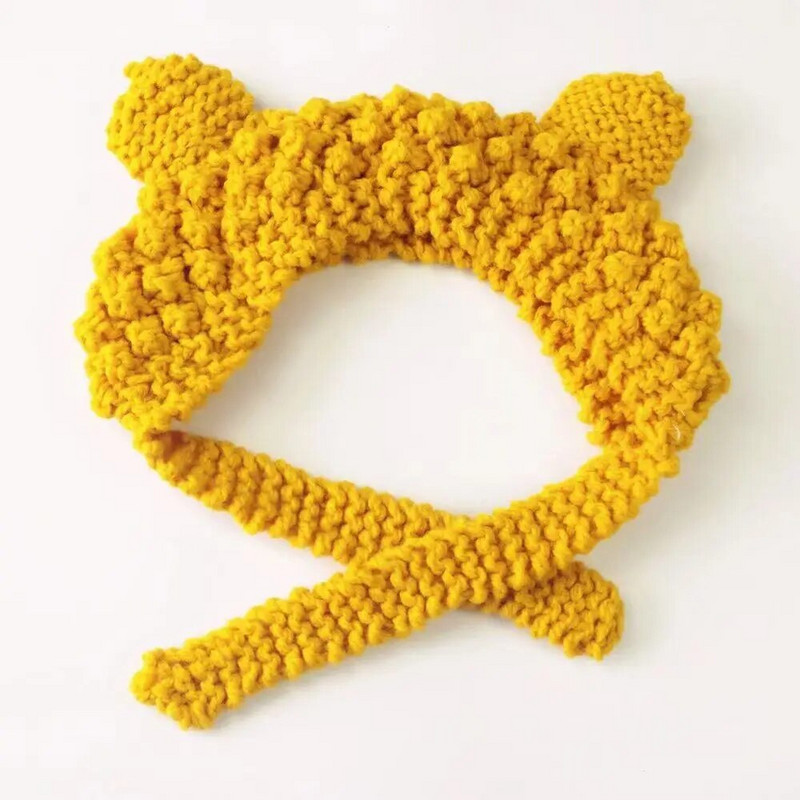 Aranyos fülvédő sapkák őszi téli kötött gyapjú meleg sapkák női lányok szélálló alkalmi tömör sapkák sapkák Dropshipping