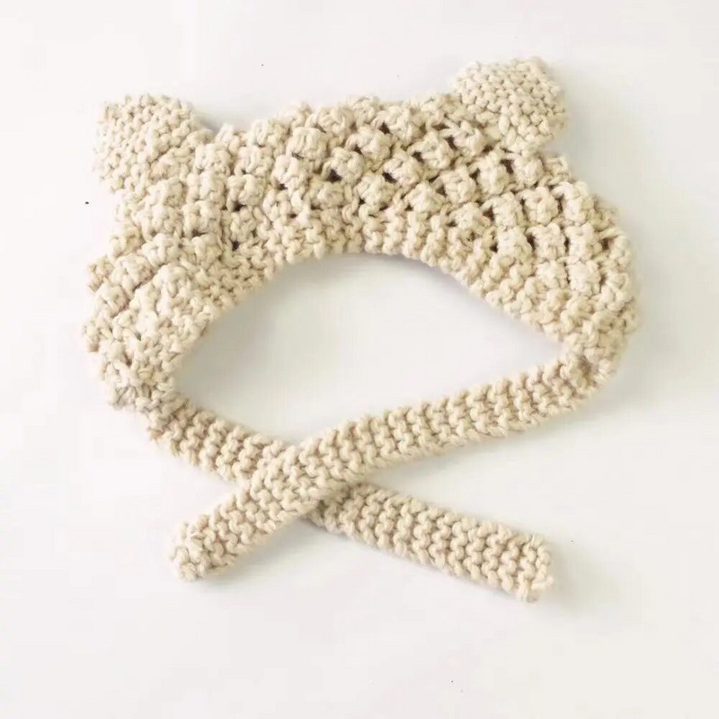 Aranyos fülvédő sapkák őszi téli kötött gyapjú meleg sapkák női lányok szélálló alkalmi tömör sapkák sapkák Dropshipping