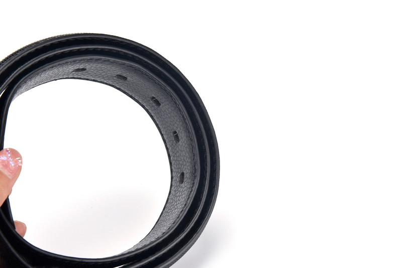 【LEON＇S】 Divu dūrienu šūšana Vīriešu ādas jostas metāla sprādzes zīmols Augstas kvalitātes luksusa jostas vīriešiem Slavens darbs Biznesa melns