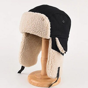 Pilot Lei Feng Cepure Vīriešu ziemas biezināta acu aizsardzības audekla cepure Sieviešu silta kašmira vēja necaurlaidīga ausu aizsardzības cepure slēpošana