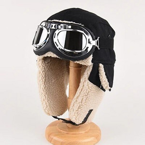 Pilot Lei Feng Cepure Vīriešu ziemas biezināta acu aizsardzības audekla cepure Sieviešu silta kašmira vēja necaurlaidīga ausu aizsardzības cepure slēpošana