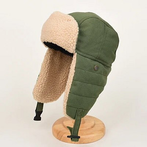 Pilot Lei Feng Cepure Vīriešu ziemas biezināta acu aizsardzības audekla cepure Sieviešu silta kašmira vēja necaurlaidīga ausu aizsardzības cepure slēpošana