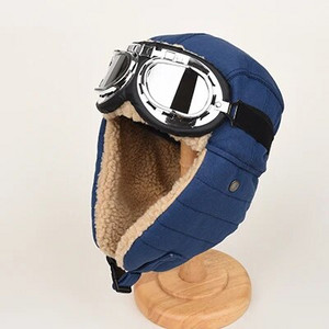 Pilot Lei Feng Cepure Vīriešu ziemas biezināta acu aizsardzības audekla cepure Sieviešu silta kašmira vēja necaurlaidīga ausu aizsardzības cepure slēpošana