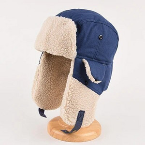 Pilot Lei Feng Cepure Vīriešu ziemas biezināta acu aizsardzības audekla cepure Sieviešu silta kašmira vēja necaurlaidīga ausu aizsardzības cepure slēpošana