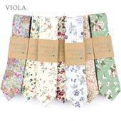 Nova lijepa kravata od 6 cm s cvjetnim uzorkom, 100% pamuk, mekana ženska i muška odijela za vjenčanja, ležerni smoking, poklon, dodatak za košulju s kravatom