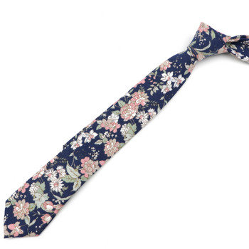 Νέο Όμορφο φλοράλ εμπριμέ γραβάτα 6 εκ. 100% βαμβακερό μαλακό γυναικείο και ανδρικό κοστούμι για γαμπρούς Casual αξεσουάρ για δώρο πουκάμισο γραβάτα