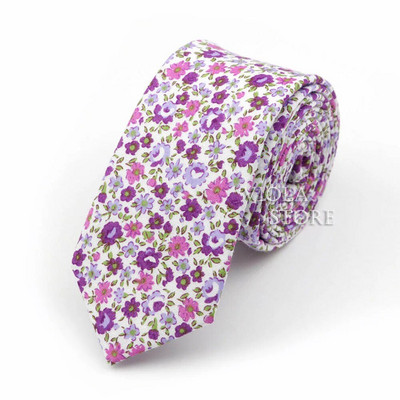 Nova lijepa kravata od 6 cm s cvjetnim uzorkom, 100% pamuk, mekana ženska i muška odijela za vjenčanja, ležerni smoking, poklon, dodatak za košulju s kravatom