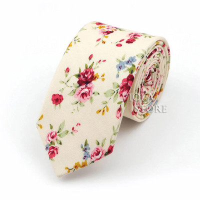 Nova lijepa kravata od 6 cm s cvjetnim uzorkom, 100% pamuk, mekana ženska i muška odijela za vjenčanja, ležerni smoking, poklon, dodatak za košulju s kravatom