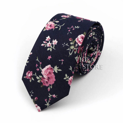 Nova lijepa kravata od 6 cm s cvjetnim uzorkom, 100% pamuk, mekana ženska i muška odijela za vjenčanja, ležerni smoking, poklon, dodatak za košulju s kravatom