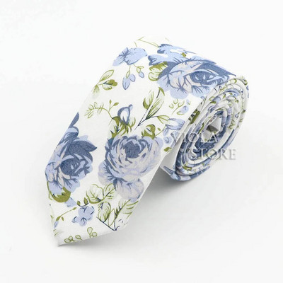 Nova lijepa kravata od 6 cm s cvjetnim uzorkom, 100% pamuk, mekana ženska i muška odijela za vjenčanja, ležerni smoking, poklon, dodatak za košulju s kravatom